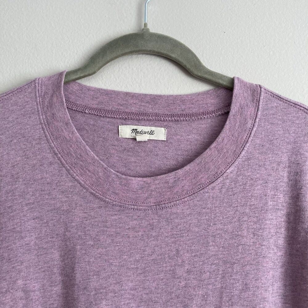 Madewell Lilac Crewneck Midi T-Shirt Dress - Picture 2 of 8